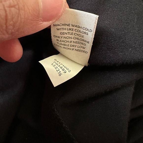 J. JILL PURE JILL Ballet Sleeves V-Neck Faux Wrap Dress in Black - Picture 7 of 10